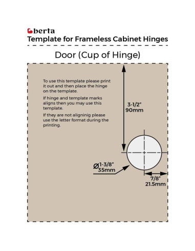 Juego de 2 Bisagras de Cierre Suave Berta 110 Grados
