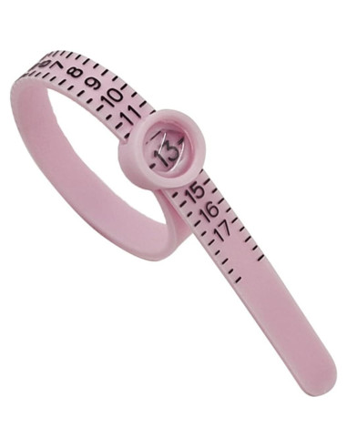 Medidor de Talla de Anillo Duxesuk con Lupa Reutilizable 1-17