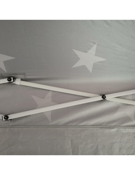 Carpa Plegable Outsunny 3x3m con Pared Lateral Removible