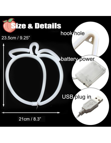 Luz de Noche LED Durazno Colgante GUOCHENG para Decoración