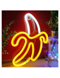 Luz de Neón LED JYWJ Plátano, Decoración de Pared USB