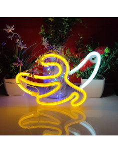 Luz de Neón LED JYWJ Plátano, Decoración de Pared USB 2