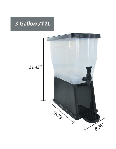 Dispensador de Bebidas Frías CLIVIA 11L para Fiestas y Eventos