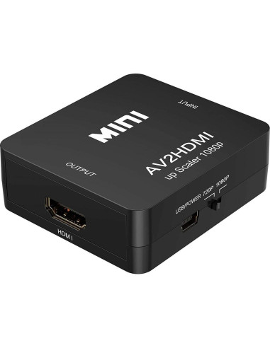 Convertidor RCA AV a HDMI 1080p Cables Direct Online Negro