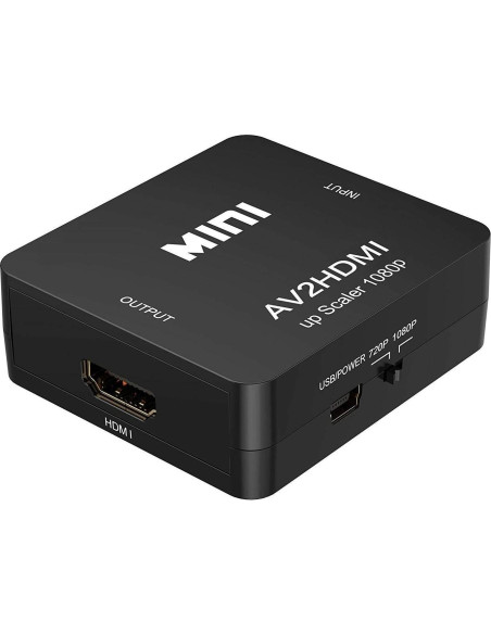 Convertidor RCA AV a HDMI 1080p Cables Direct Online Negro