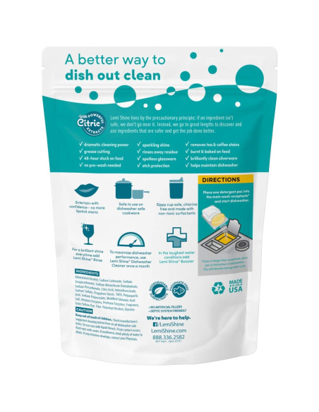 Detergente para Lavavajillas Lemi Shine - 42 Cápsulas Naturales