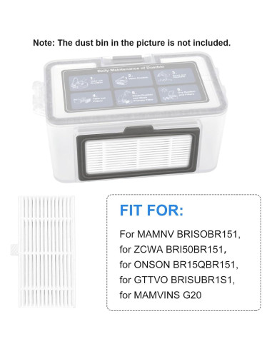 Filtros de Reemplazo HOgardenME para Aspiradoras Robot 3PCS