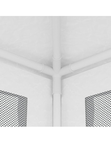 Carpa Plegable MNISDFL Blanca 3x3m con 4 Paredes de Malla