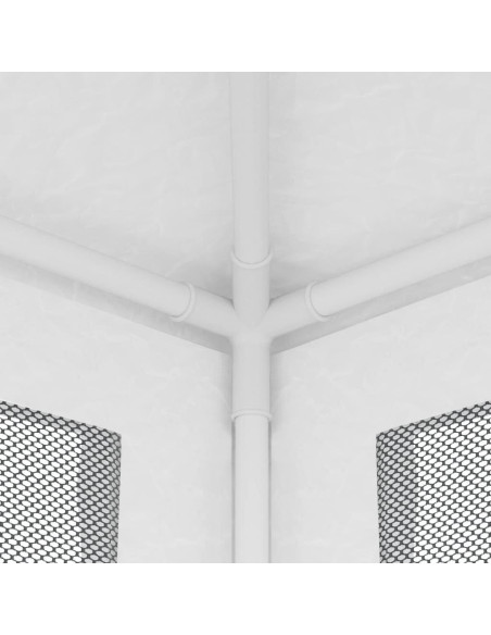 Carpa Plegable MNISDFL Blanca 3x3m con 4 Paredes de Malla