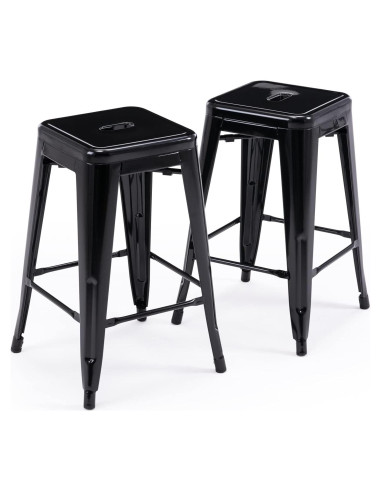 Taburetes de Bar Sin Respaldo Vogue Furniture Direct - Juego de 2