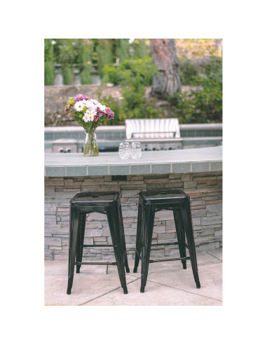 Taburetes de Bar Sin Respaldo Vogue Furniture Direct - Juego de 2