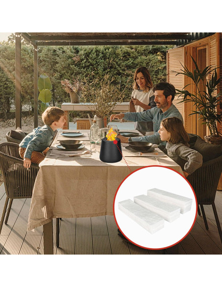 28 Mechas de Lana Cerámica Succulentlovers 20x5x0.6cm para Fogón