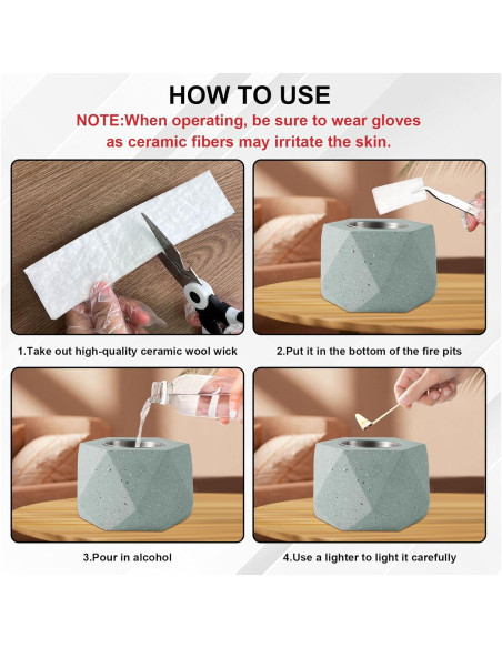 28 Mechas de Lana Cerámica Succulentlovers 20x5x0.6cm para Fogón