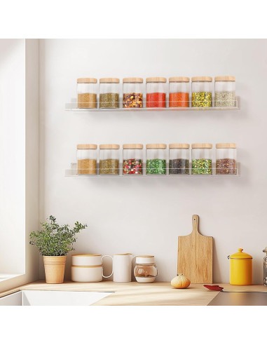 Estante Flotante Invisible HBlife 60 cm Acrílico Transparente