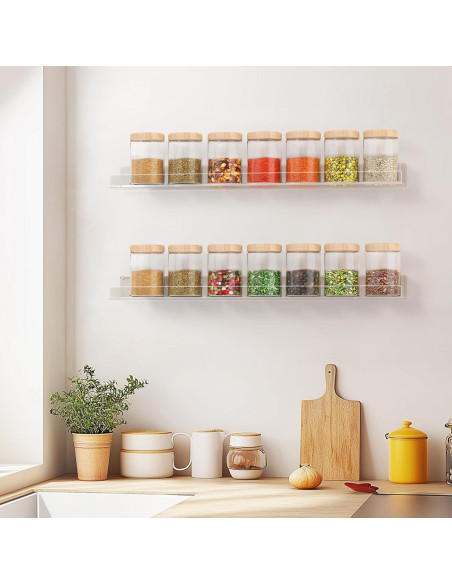 Estante Flotante Invisible HBlife 60 cm Acrílico Transparente