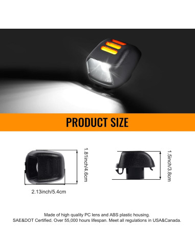 Luces de Placa LED Gempro Ámbar para Nissan y Suzuki