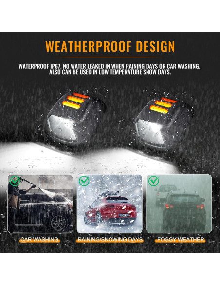 Luces de Placa LED Gempro Ámbar para Nissan y Suzuki