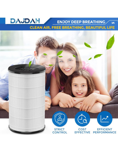 Filtro de Reemplazo HEPA H13 DAJDAH AP-T30FL para Purificadores HoMedics