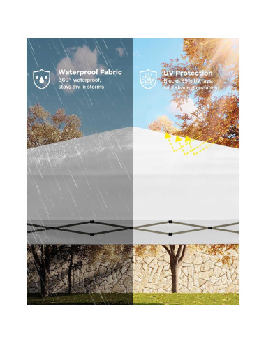 Carpa Plegable 3.05x3.05m OUTGOODS con 4 Paredes Removibles