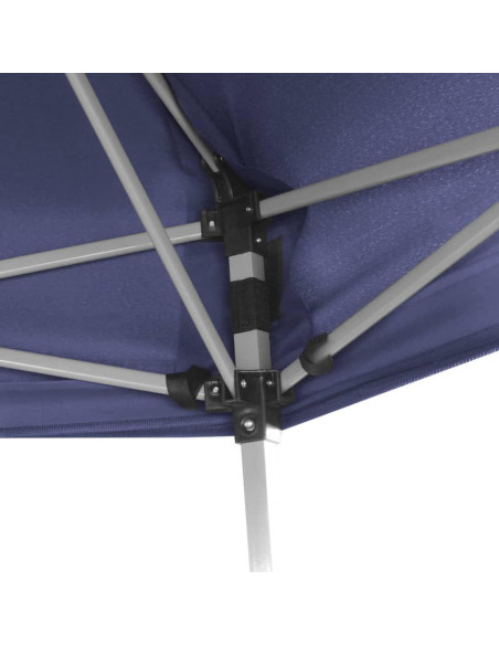 Carpa Plegable ZQQLVOO 3.6x3.1m Azul Oscuro con 6 Paredes
