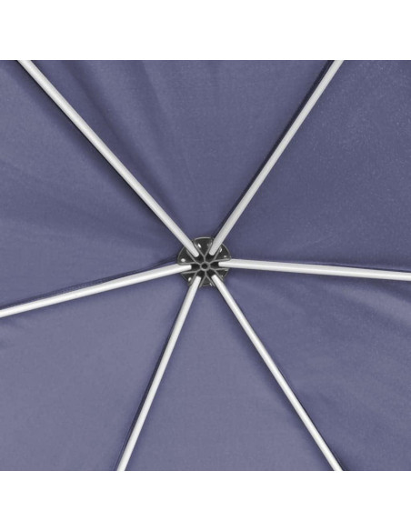 Carpa Plegable ZQQLVOO 3.6x3.1m Azul Oscuro con 6 Paredes