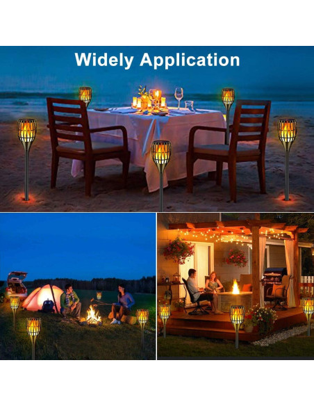 Luces de Antorcha Solar Ollivage 109 cm Efecto Llama IP65
