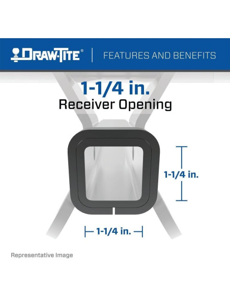 Enganche Remolque Draw-Tite 36336 Clase II 1588.6 kg Negro