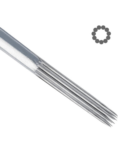 50 Agujas de Tatuaje Estériles Redondas ACE Needles 11RS