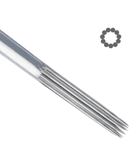 50 Agujas de Tatuaje Estériles Redondas ACE Needles 11RS