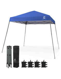 Carpa Plegable CAPHAUS 3x3m Azul, Impermeable y UV