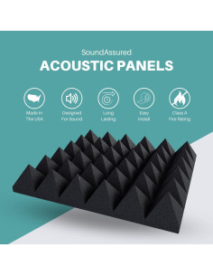 Paneles Acústicos SoundAssured 30.48x30.48 cm - 5.08 cm Grosor 2