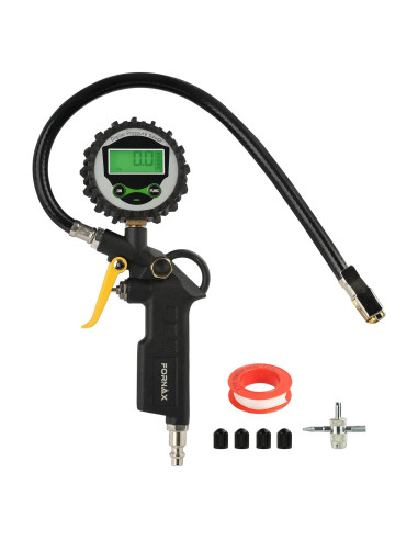 Inflador de Neumáticos Digital FORNAX con Manómetro 200 PSI