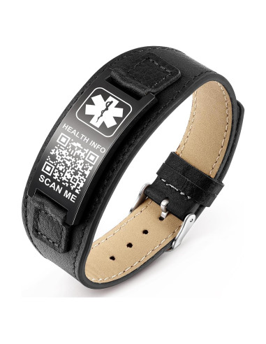 Pulsera Médica Personalizada THELUCKYTAG - Acero Inoxidable 20.32-25.4cm