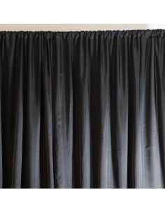 Cortina de Fondo Chiffon Negra BalsaCircle 6.1x3.0m Doble Capa 2