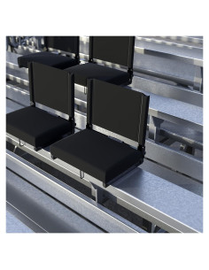 Juego de 2 Sillas de Estadio BizChair Acolchadas 226.8 kg