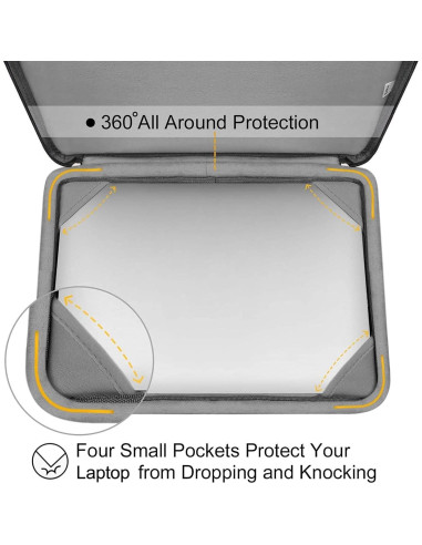 Funda Dura Mosiso para MacBook Pro 14" 2021-2025, Negro