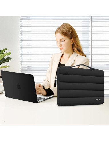 Funda Dura Mosiso para MacBook Pro 14" 2021-2025, Negro