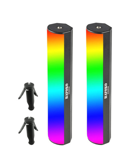 2PACK Luz LED RGB Portátil HAFOKO con Batería 3000mAh