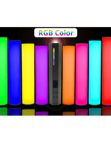 2PACK Luz LED RGB Portátil HAFOKO con Batería 3000mAh