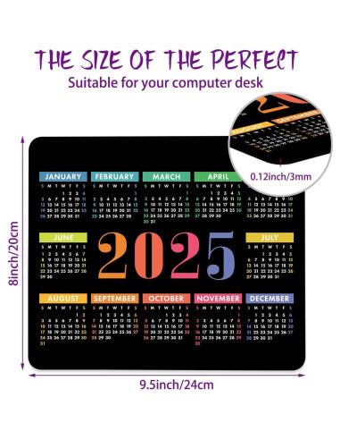 Alfombrilla de Ratón Ghatobty Calendario 2025 24.1x20.3 cm
