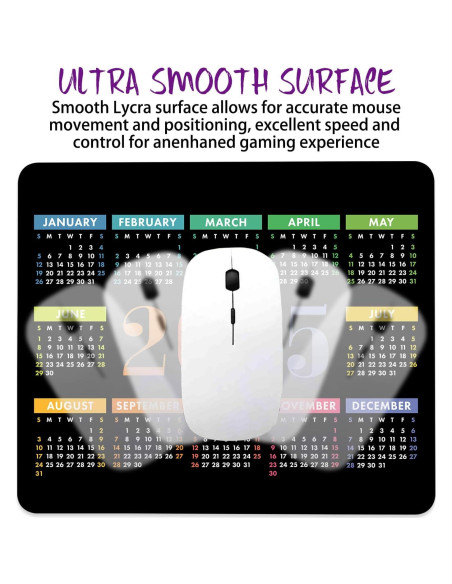 Alfombrilla de Ratón Ghatobty Calendario 2025 24.1x20.3 cm