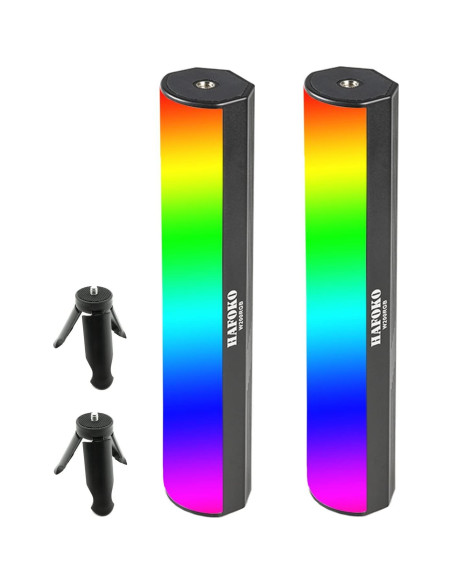 2PACK Luz LED RGB Portátil HAFOKO con Batería 3000mAh
