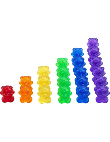 Osos Contadores Translúcidos 72 Piezas - Descuento Suministros