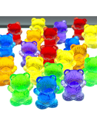 Osos Contadores Translúcidos 72 Piezas - Descuento Suministros