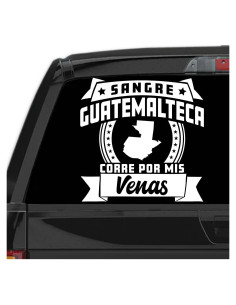Sticker para Carros Guatemaltecos - Sangre Guatemalteca 12.7cm