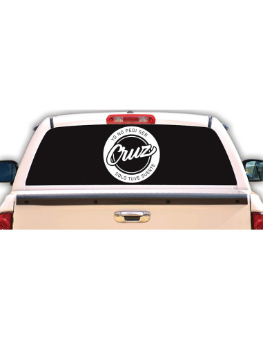 Calcomanía Personalizada para Carro Cruz - 12.7 cm x 12.7 cm