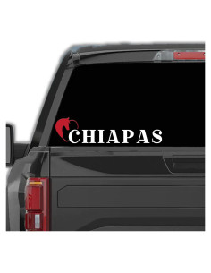 Calcomanía Ranchera Chiapas Genérica 5.08x21.59cm Vinilo