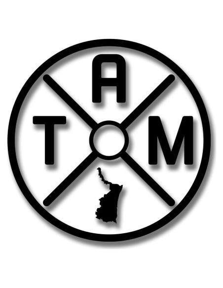 Calcomanía Tamaulipas México para Auto 5.08x5.08cm Negro