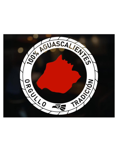 Calcomanía Vinilo Aguascalientes para Camiones 12.7 cm