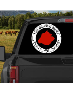 Calcomanía Vinilo Aguascalientes para Camiones 12.7 cm 2